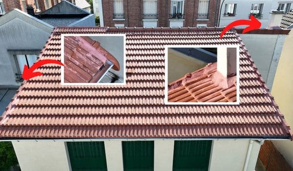 inspection de la toiture d'un particulier en région parisienne
